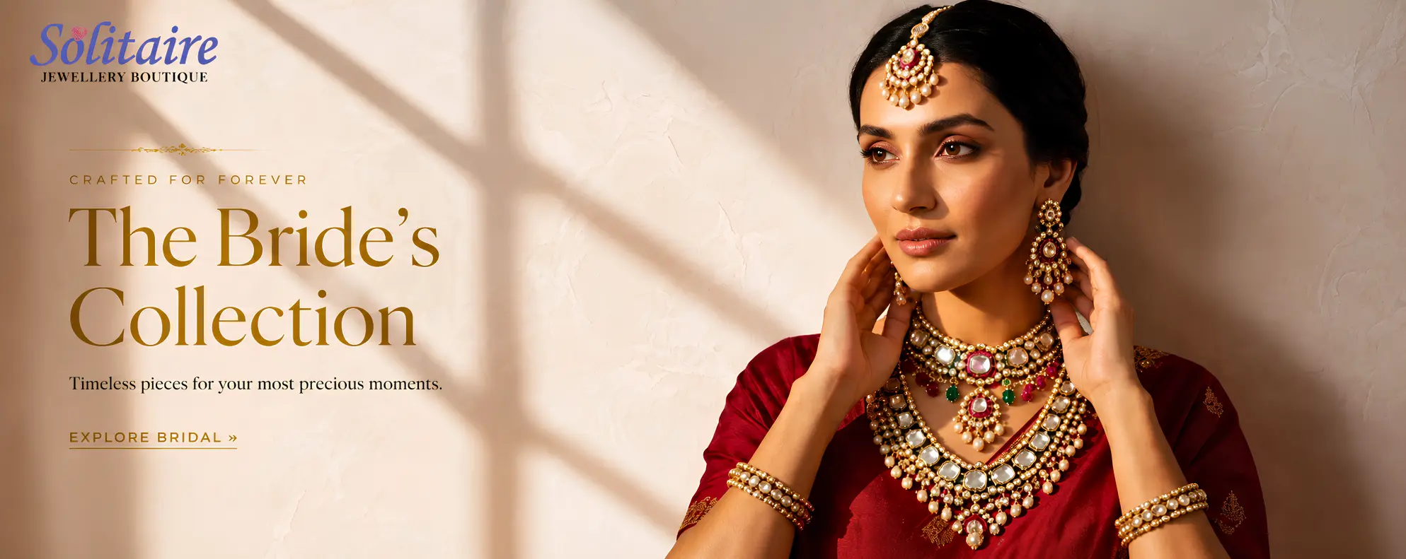 The Bride's Collection — Polki and Kundan bridal jewellery set at Solitaire